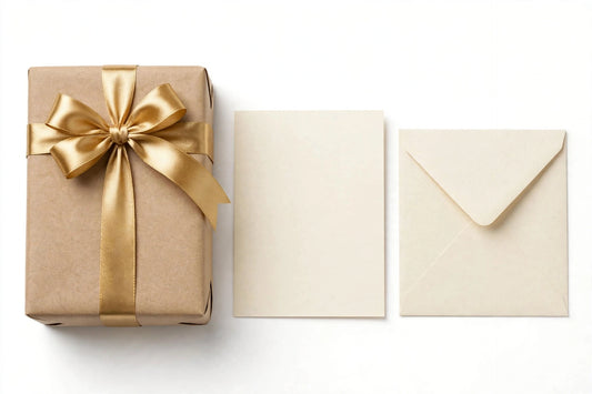Gift Wrap + Handwritten Card